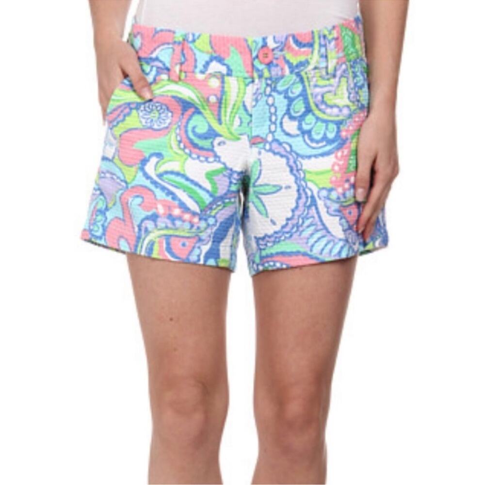 Lilly Pulitzer Callahan Shorts Conch Republic Print Size 0